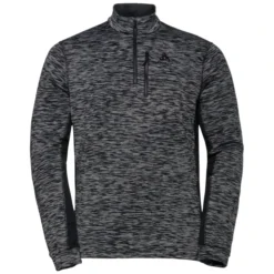 ODLO BERRA SL MIDLAYER 1/2 ZIP GREY MELANGE - SPACE DYE 22
