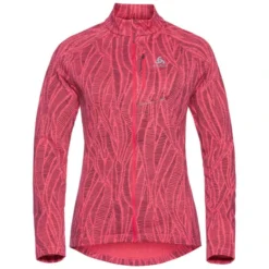ODLO FLI LIGHT PRINT MIDLAYER FZ W PARADISE PINK 22