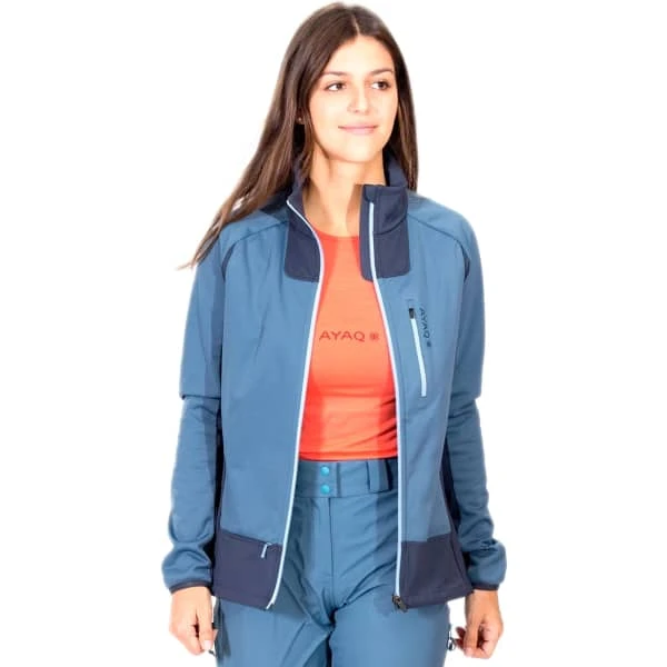 AYAQ SHANDAR SOFTSHELL JKT W BLUE SLATE 23 2 AYAQ SHANDAR SOFTSHELL JKT W BLUE SLATE 23 - Image 2