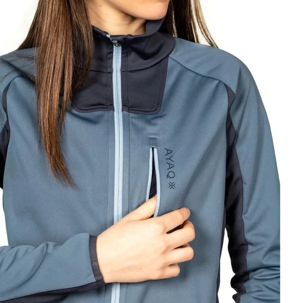 AYAQ SHANDAR SOFTSHELL JKT W BLUE SLATE 23 3 AYAQ SHANDAR SOFTSHELL JKT W BLUE SLATE 23 - Image 3