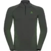 ODLO PERFORMANCE WARM ECO BL TOP TURTLE NECK L/S HALF ZIP ODLO GRAPHITE GREY/LOUNGE LIZARD 23