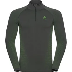 ODLO PERFORMANCE WARM ECO BL TOP TURTLE NECK L/S HALF ZIP ODLO GRAPHITE GREY/LOUNGE LIZARD 23