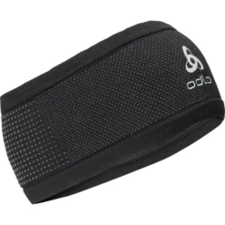 ODLO HEADBAND VELOCITY CERAMIWARM BLK/ODLO STEEL GREY 23
