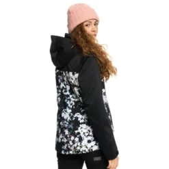 ROXY JETTY BLOCK JK TRUE BLACK BLACK FLOWERS 23 8 ROXY JETTY BLOCK JK TRUE BLACK BLACK FLOWERS 23 -Winter Clothing Store 9 116016 jetty block jk true black black flowers erjtj03357 kvj1 04