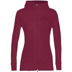 ICEBREAKER QUANTUM III LS ZIP HOOD CHERRY 23