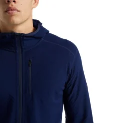 ICEBREAKER DESCENDER LS ZIP HOOD M ROYAL NAVY 23 -Winter Clothing Store 9 116735 descender ls zip hood m royal navy ib104854 466 04