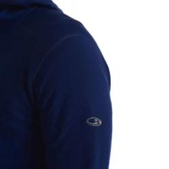 ICEBREAKER DESCENDER LS ZIP HOOD M ROYAL NAVY 23 -Winter Clothing Store 9 116735 descender ls zip hood m royal navy ib104854 466 06