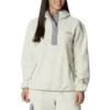 COLUMBIA ECHO HILLS SHERPA HOODIE CHALK LIGHT GREY 23
