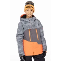 686 BOYS GEO INSULATED JKT CHARCOAL CAMO CLRBLK 23 -Winter Clothing Store 9 119767 boys geo insulated jkt charcoal camo clrblk m2w504 chcm 05
