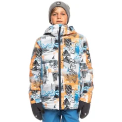 QUIKSILVER MORTON YOUTH JK PHOTO COLLAGE MOUNTAIN SHOCKIN 23