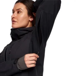 BLACK DIAMOND W DAWN PATROL HYBRID SHELL BLACK 22 -Winter Clothing Store 9 120956 ap745005 005 04