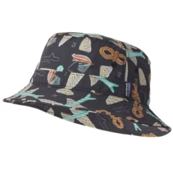 PATAGONIA WAVEFARER BUCKET HAT FLY 50: INK BLACK 23