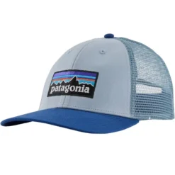 PATAGONIA P-6 LOGO LOPRO TRUCKER HAT STEAM BLUE 23