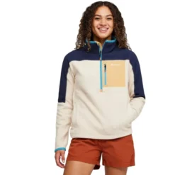 COTOPAXI W ABRAZO HALF-ZIP FLEECE JKT MARITIME/CREAM 23
