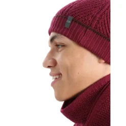 ICEBREAKER WAYPOINT BEANIE CHERRY/ESPRESSO 23 -Winter Clothing Store 9 128549 ib104886553 04