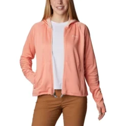 COLUMBIA BOUNDLESS TREK™ GRID FLEECE SUMMER PEACH HEATHER/PEACH BLOSSOM 23 -Winter Clothing Store 9 128794 boundless trek tm grid fleece summer peach heather peach blossom 2033654 828 03