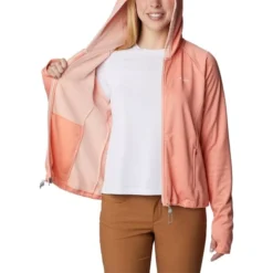 COLUMBIA BOUNDLESS TREK™ GRID FLEECE SUMMER PEACH HEATHER/PEACH BLOSSOM 23 -Winter Clothing Store 9 128794 boundless trek tm grid fleece summer peach heather peach blossom 2033654 828 05