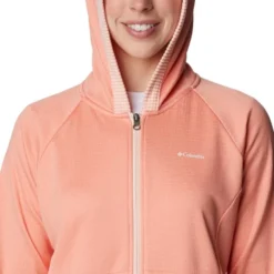 COLUMBIA BOUNDLESS TREK™ GRID FLEECE SUMMER PEACH HEATHER/PEACH BLOSSOM 23 -Winter Clothing Store 9 128794 boundless trek tm grid fleece summer peach heather peach blossom 2033654 828 06