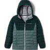 COLUMBIA BOYS POWDER LITE HDD JKT METAL SPRUCE 23