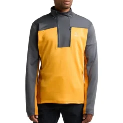 Haglöfs HAGLÖFS ROC FLASH MID HALFZIP M MAGNETITE/SUNNY YELLOW 23 -Winter Clothing Store 9 130657 606046 5m4 03