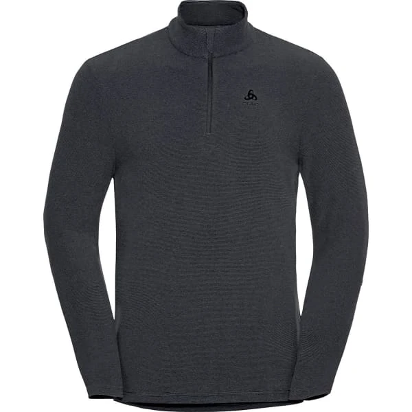 ODLO ROY MIDLAYER 1/2 ZIP SHALE GREY/BLACK STRIPES 23 1 ODLO ROY MIDLAYER 1/2 ZIP SHALE GREY/BLACK STRIPES 23