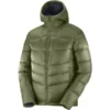 SALOMON TRANSITION DOWN HOODIE M OLIVE NIGHT 21
