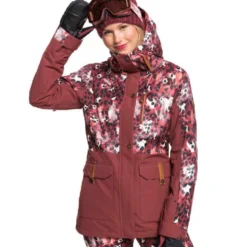 ROXY ANDIE PARKA JK OXBLOOD RED LEOPOLD 21